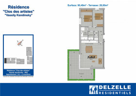 Appartement in Mons