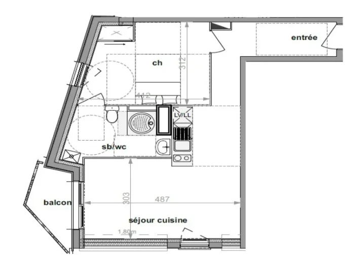 Voir la photo 1/2 du type apartment à Darnétal