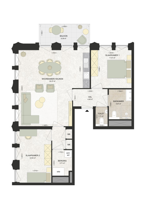 View photo 1/1 of apartment in Haarlem